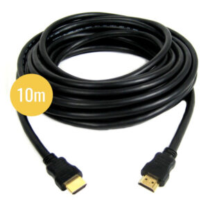 Câble Cordon HDMI 2.0 Haute Vitesse Mâle – Mâle Longueur : 10m CONNEXIONS PLAQUEES OR 24K TRIPLE BLINDAGE HIGH PERFORMANCE Ce câble HDMI V2.0