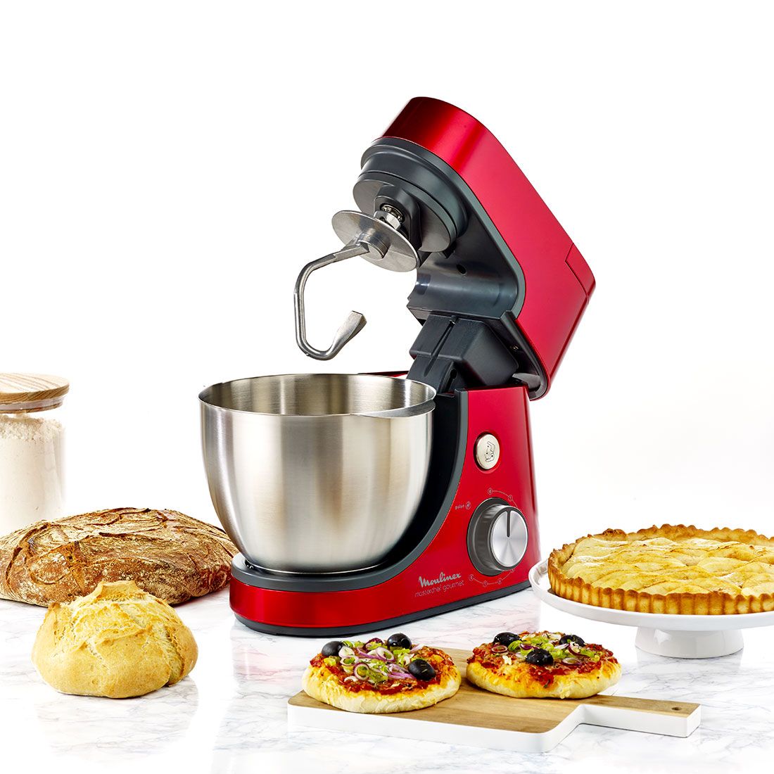 Batteur master chef Gourmet Moulinex QA518G10 - 4.6L - 1100W