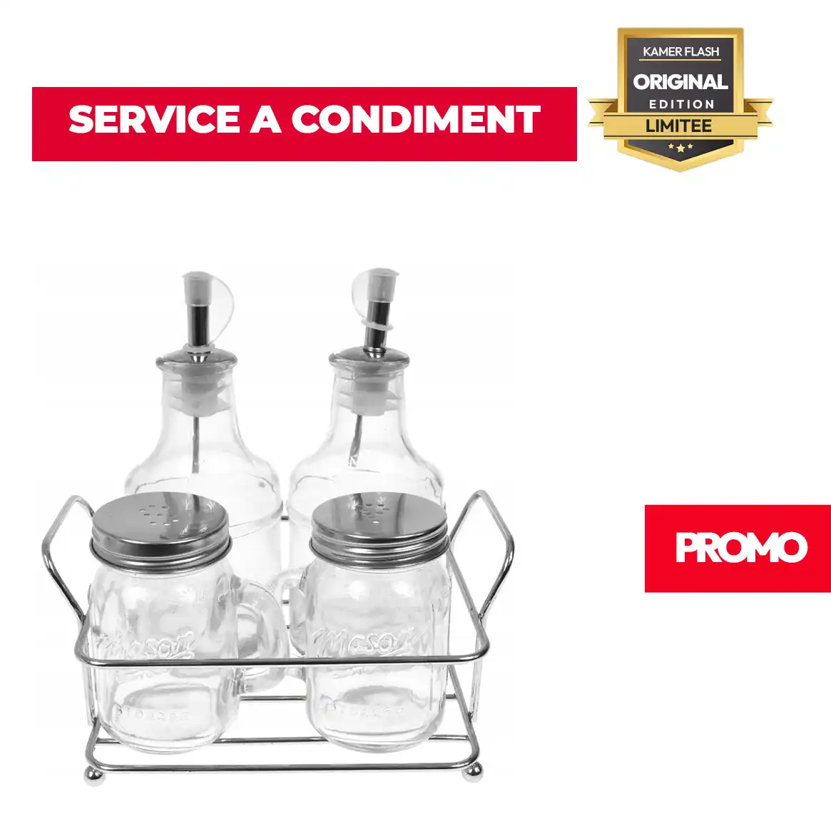 SERVICE A CONDIMENT 4PCS 1C/8AC